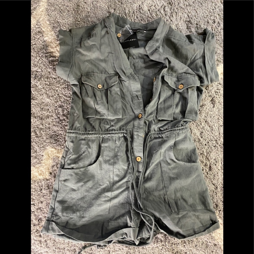 JLUXLABEL linen utility jumper